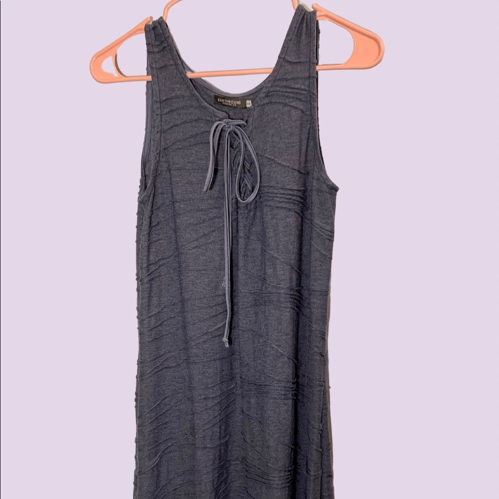 Grey lace-up Earthbound dress, Medium